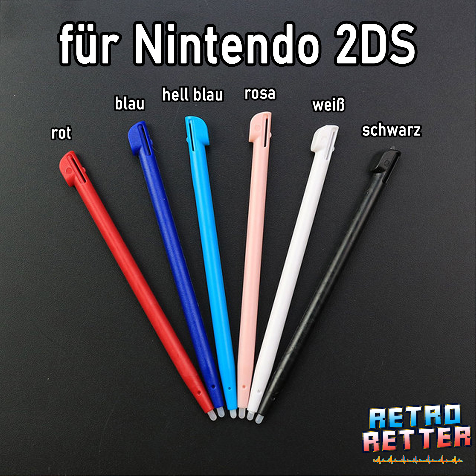 Lápiz táctil lápiz óptico Nintendo DS 2DS 3DS Wii U Touch New XL Lite NDSL - Imagen 16 de 24