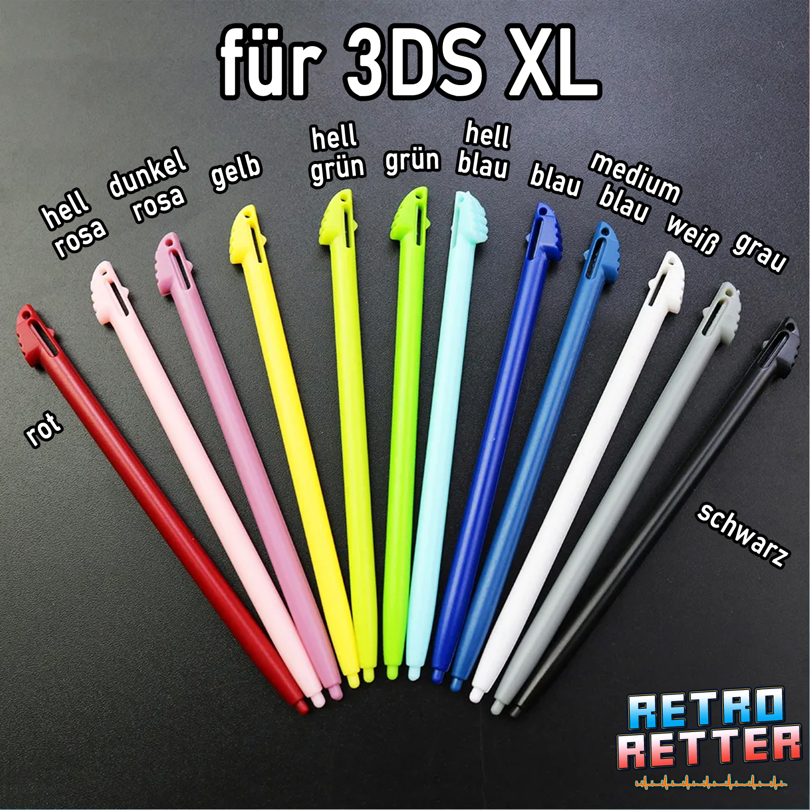 Lápiz táctil lápiz óptico Nintendo DS 2DS 3DS Wii U Touch New XL Lite NDSL - Imagen 12 de 24
