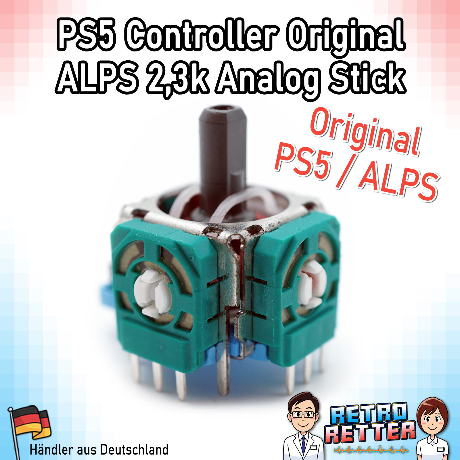 PS5 Hall Effect/Original Analog Sticks Controlador V3 Drift Fix PlayStation 5