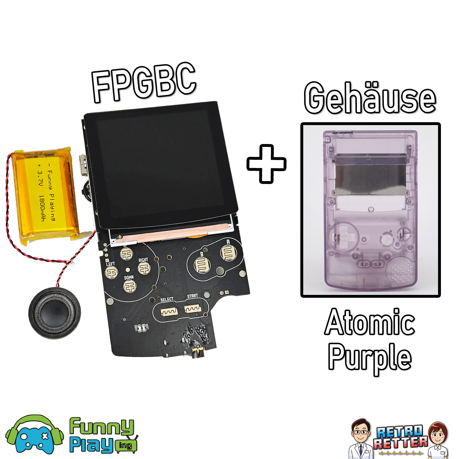 Juego FPGBC con carcasa XXL IPS Display consola GAME BOY Color GBC Kit FPGA - Imagen 11 de 27