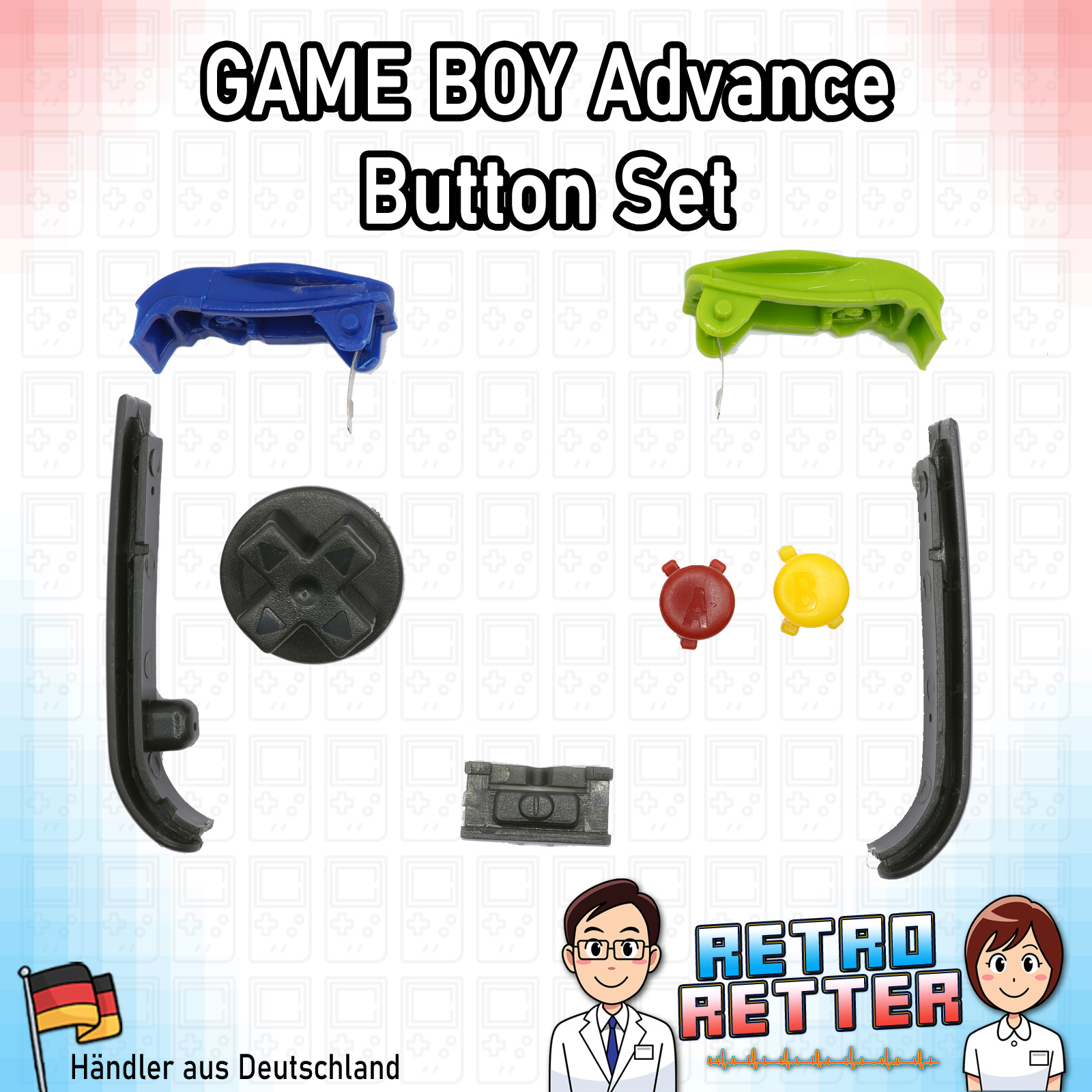 6 botones / botones / botones + páginas GameBoy Advance GBA para GameBoy Advance - Imagen 7 de 16