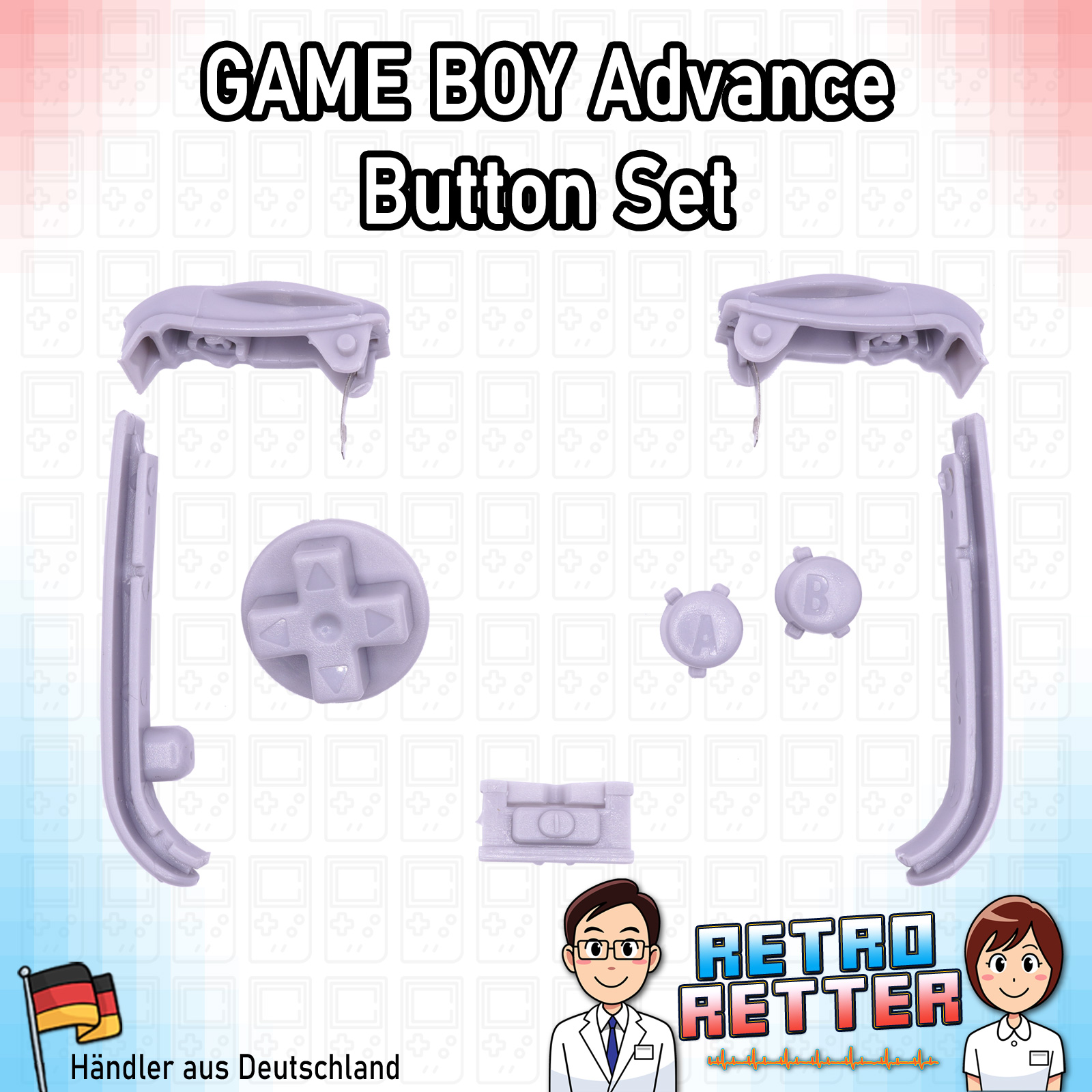 6 botones / botones / botones + páginas GameBoy Advance GBA para GameBoy Advance - Imagen 3 de 16