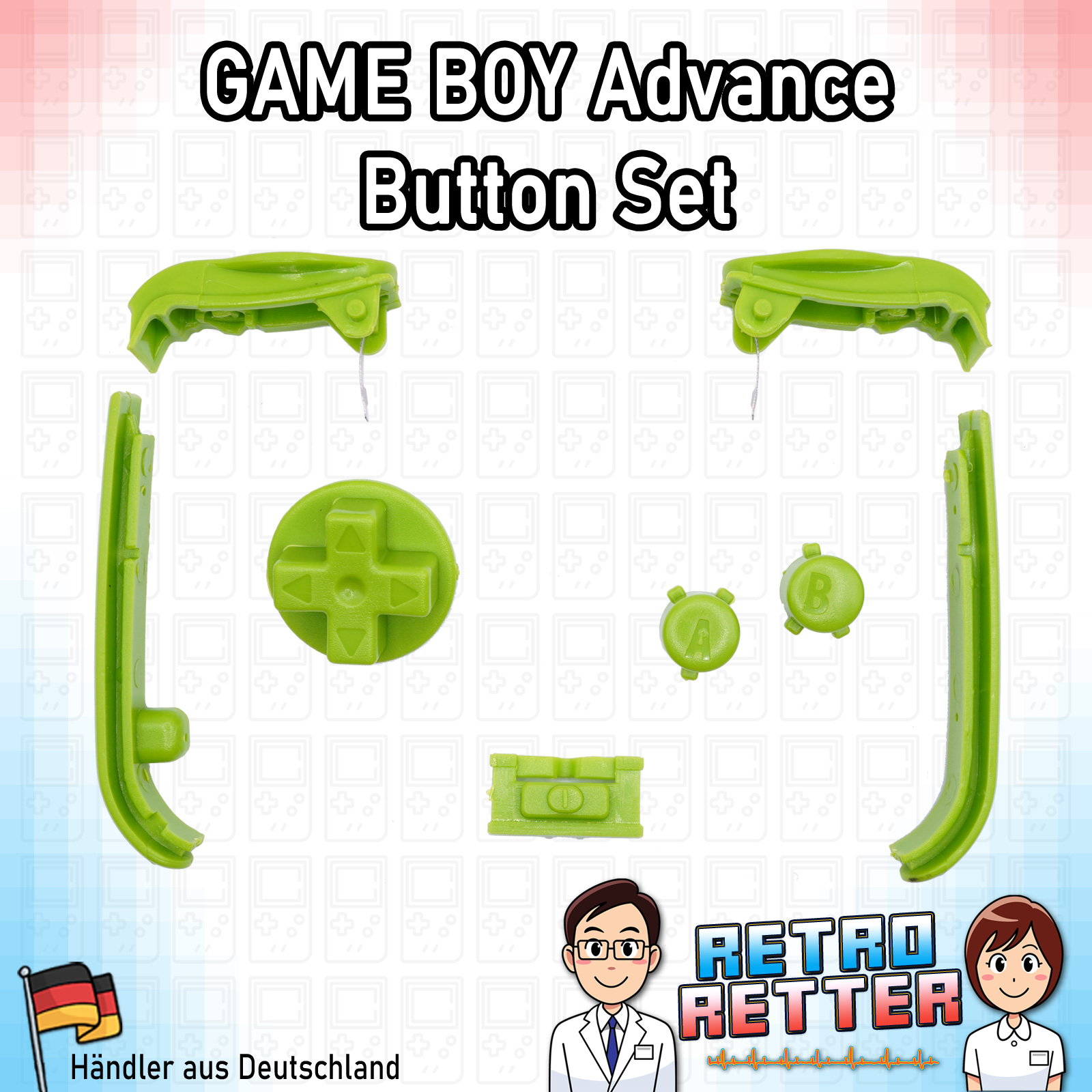 6 botones / botones / botones + páginas GameBoy Advance GBA para GameBoy Advance - Imagen 14 de 16