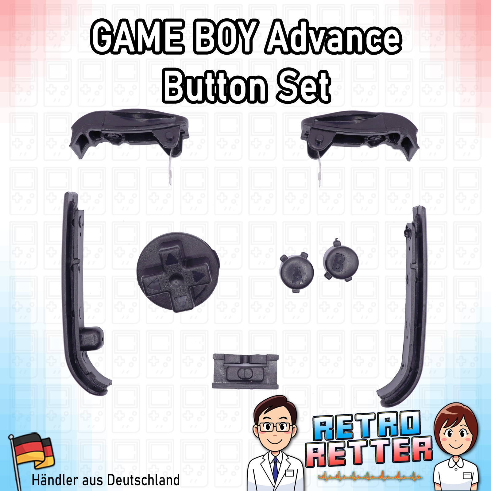 6 botones / botones / botones + páginas GameBoy Advance GBA para GameBoy Advance - Imagen 6 de 16