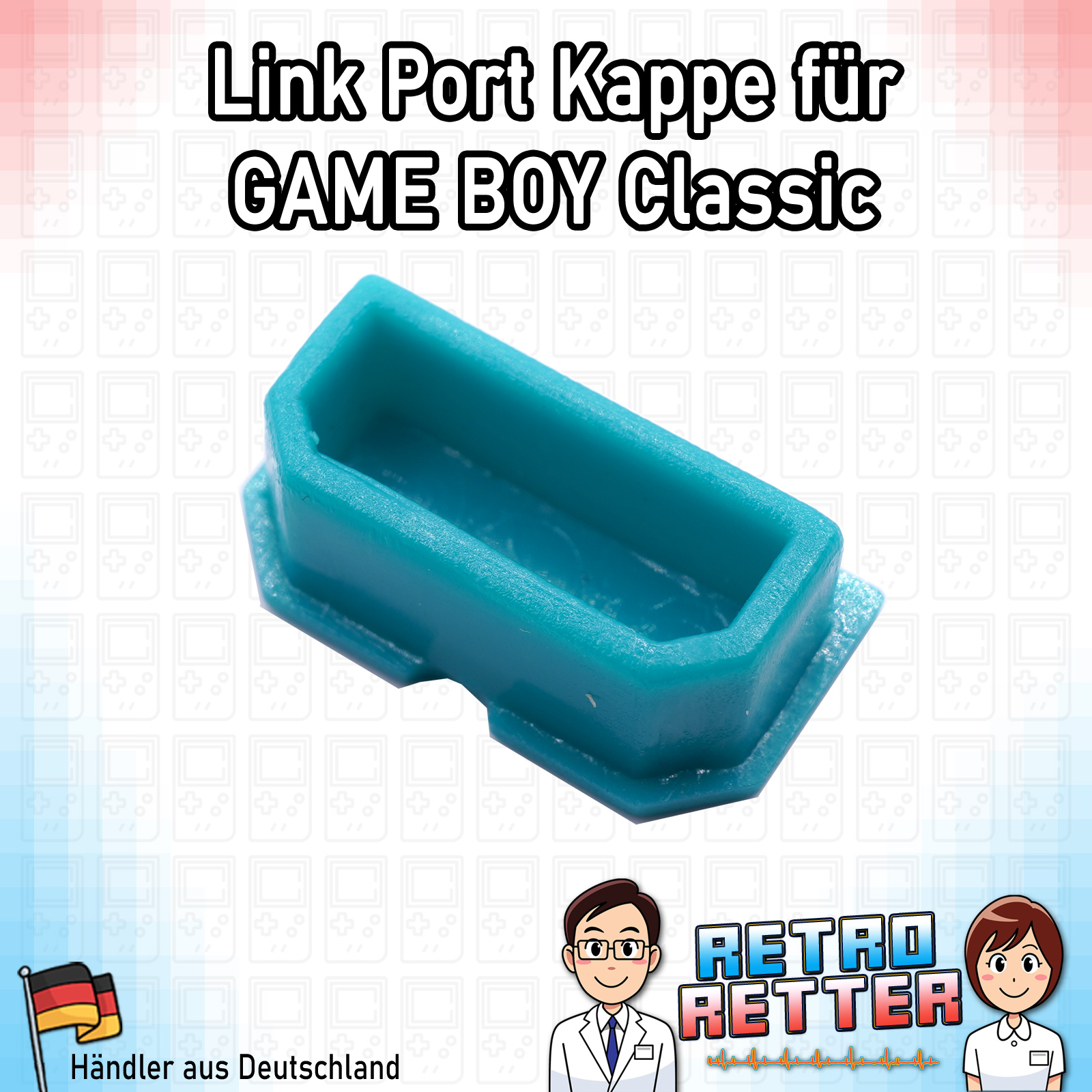 Link Port Abdeckung GameBoy Classic - alle Farben - DMG Linkkabel Deckel - Bild 11 von 11