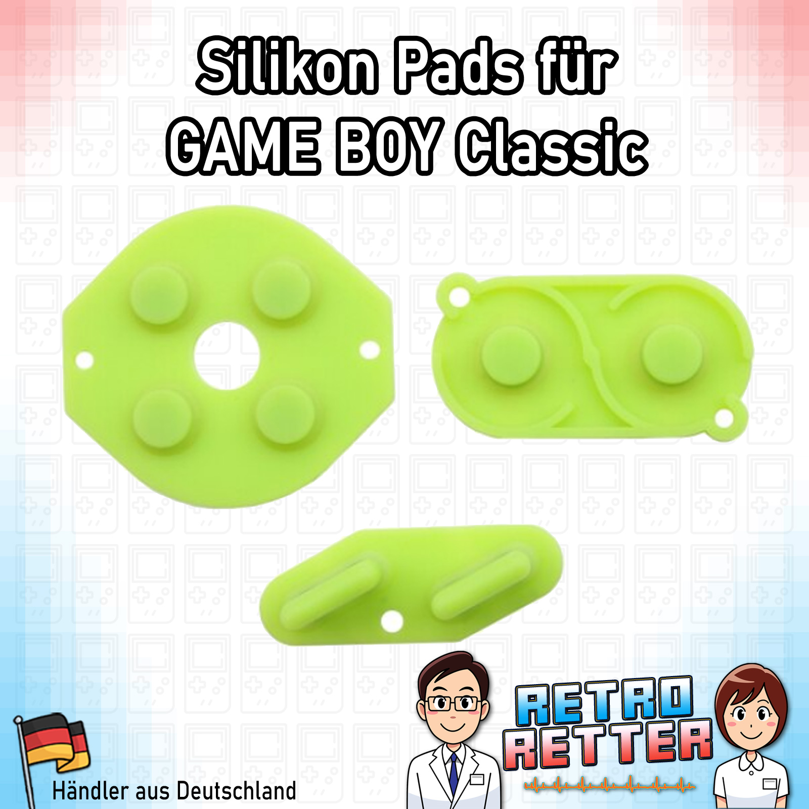 🌌 Almohadillas Silicona GameBoy Classic - Todos los Colores - DMG Botones Gomas Contacto - Imagen 7 de 12