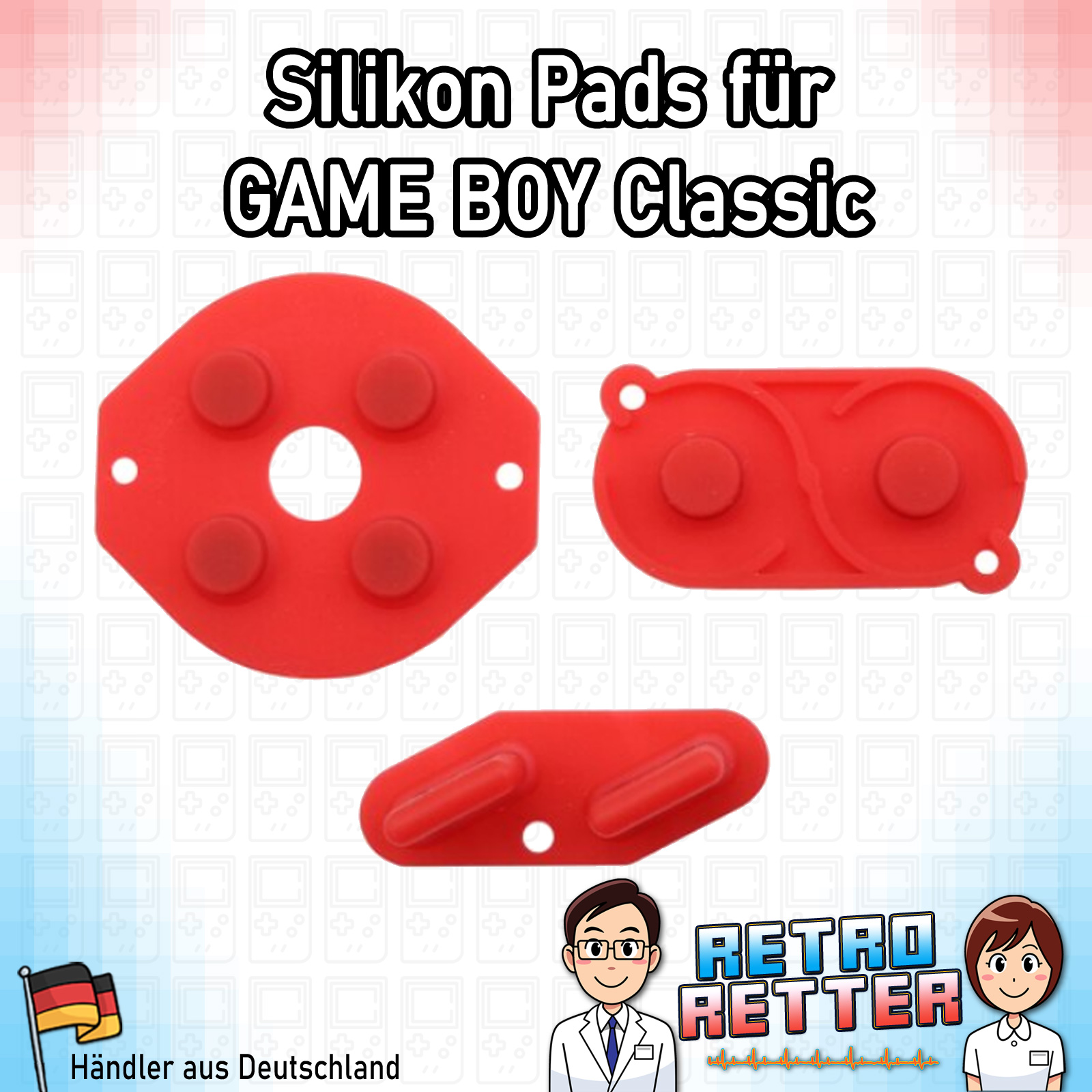 🌌 Almohadillas Silicona GameBoy Classic - Todos los Colores - DMG Botones Gomas Contacto - Imagen 10 de 12