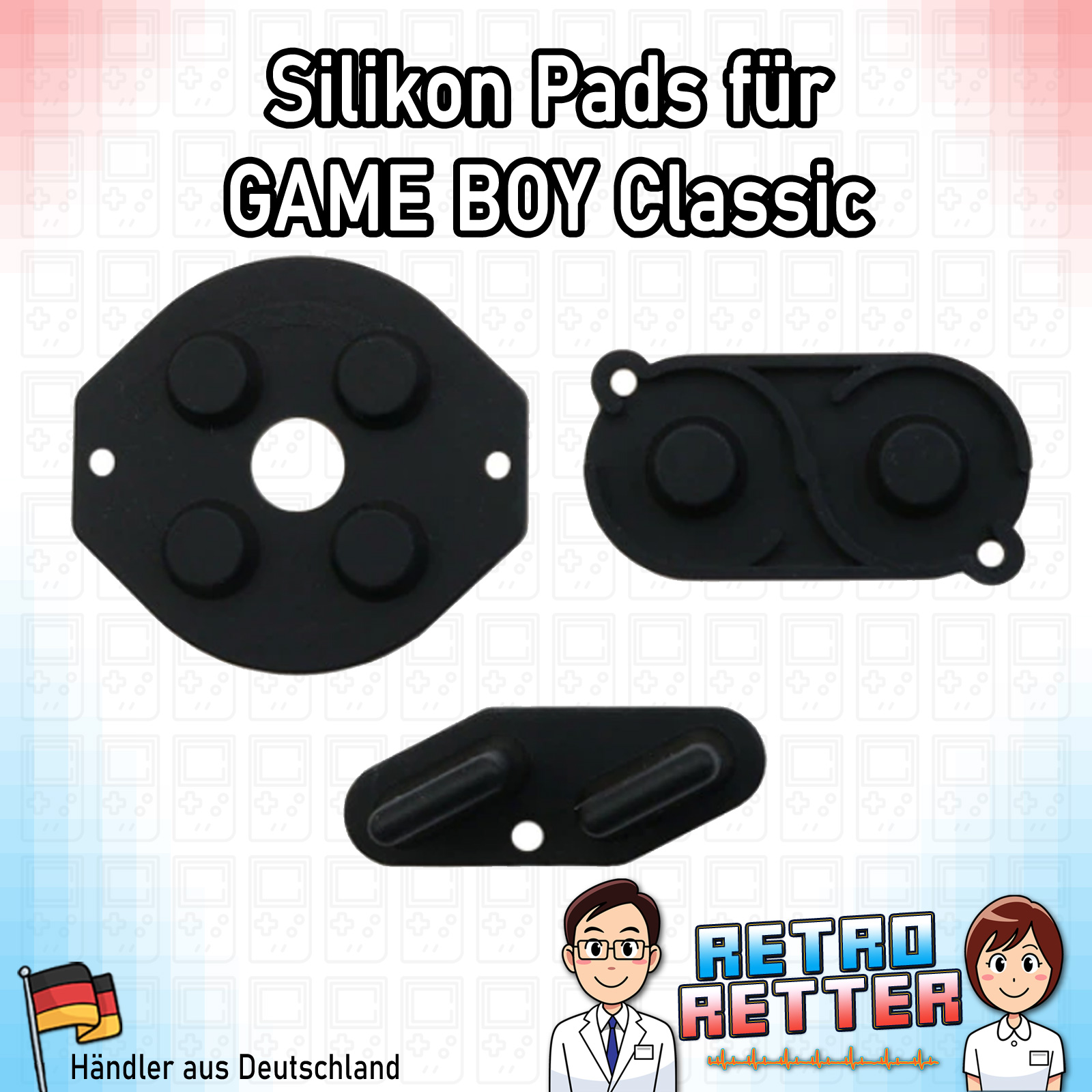 🌌 Almohadillas Silicona GameBoy Classic - Todos los Colores - DMG Botones Gomas Contacto - Imagen 5 de 12