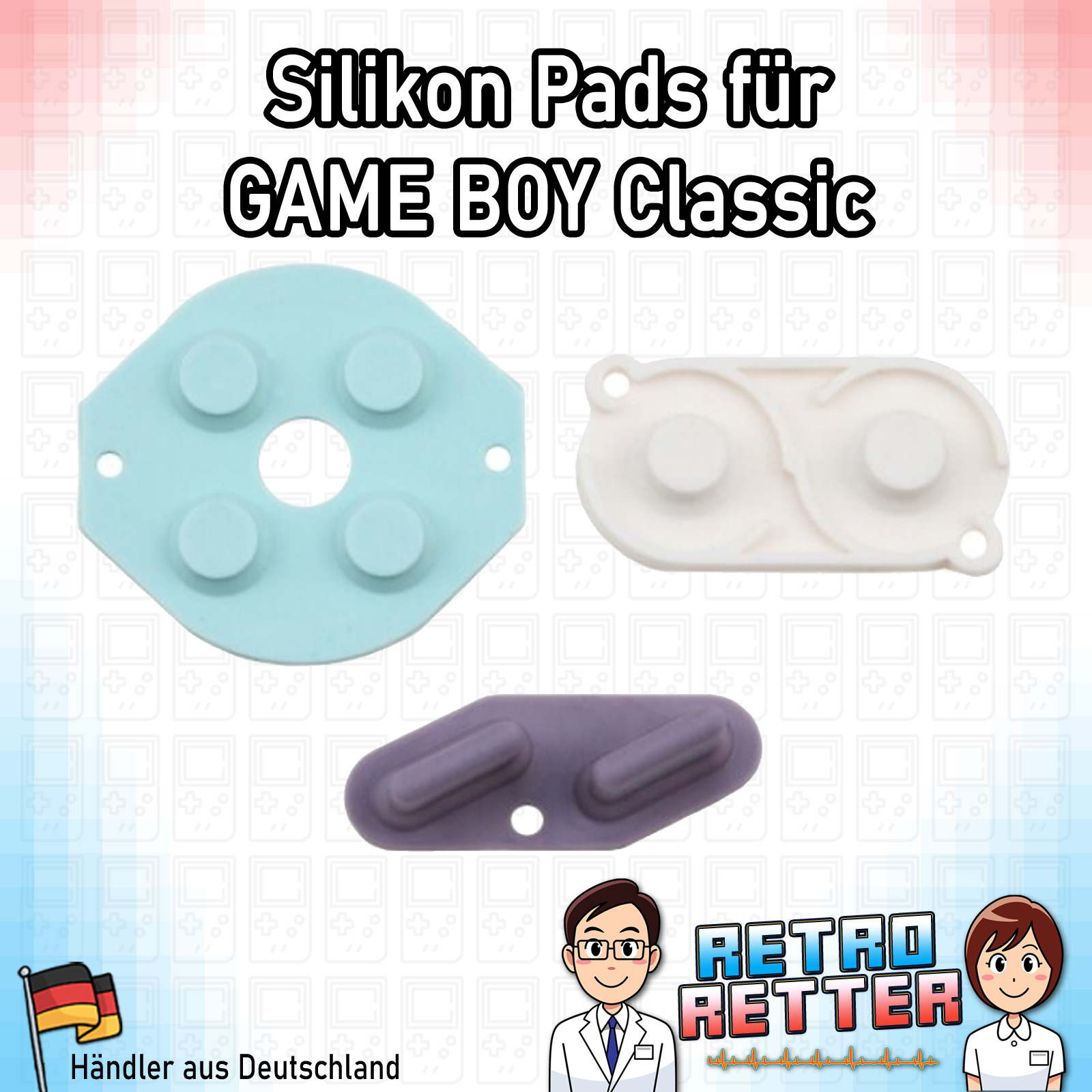 🌌 Almohadillas Silicona GameBoy Classic - Todos los Colores - DMG Botones Gomas Contacto - Imagen 3 de 12