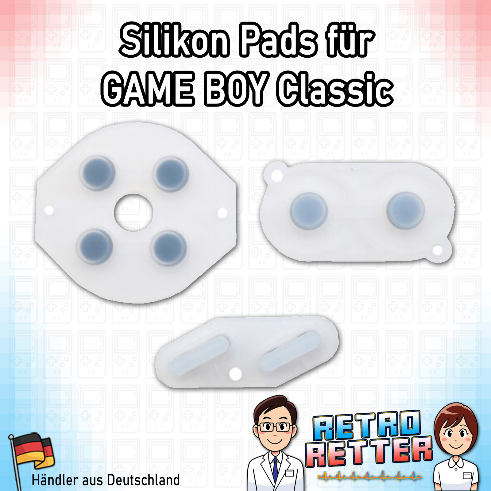 🌌 Almohadillas Silicona GameBoy Classic - Todos los Colores - DMG Botones Gomas Contacto - Imagen 4 de 12