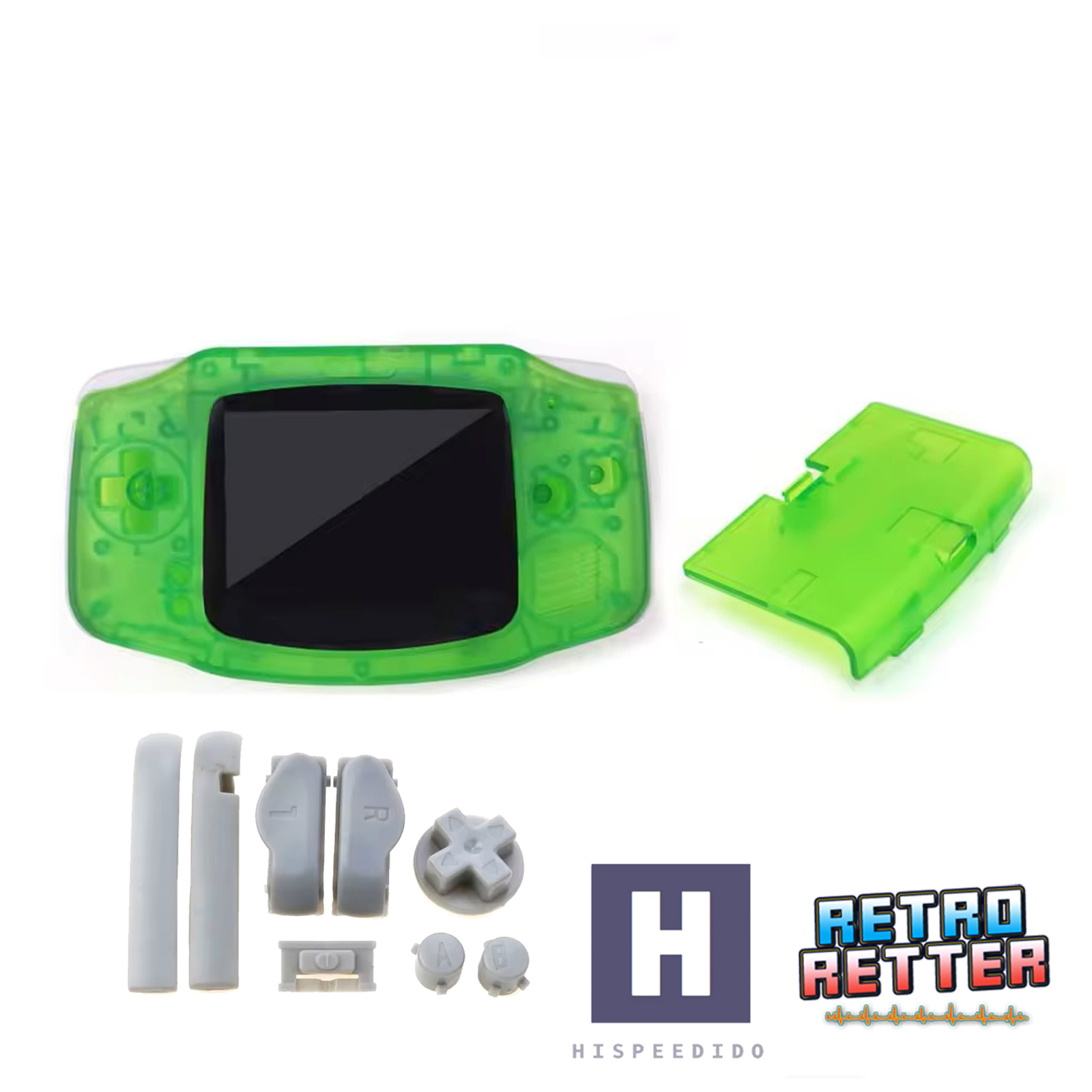 HISPEEDIDO GBA Carcasa para IPS Display Set V5 Drop In Gameboy Advance - Imagen 16 de 23