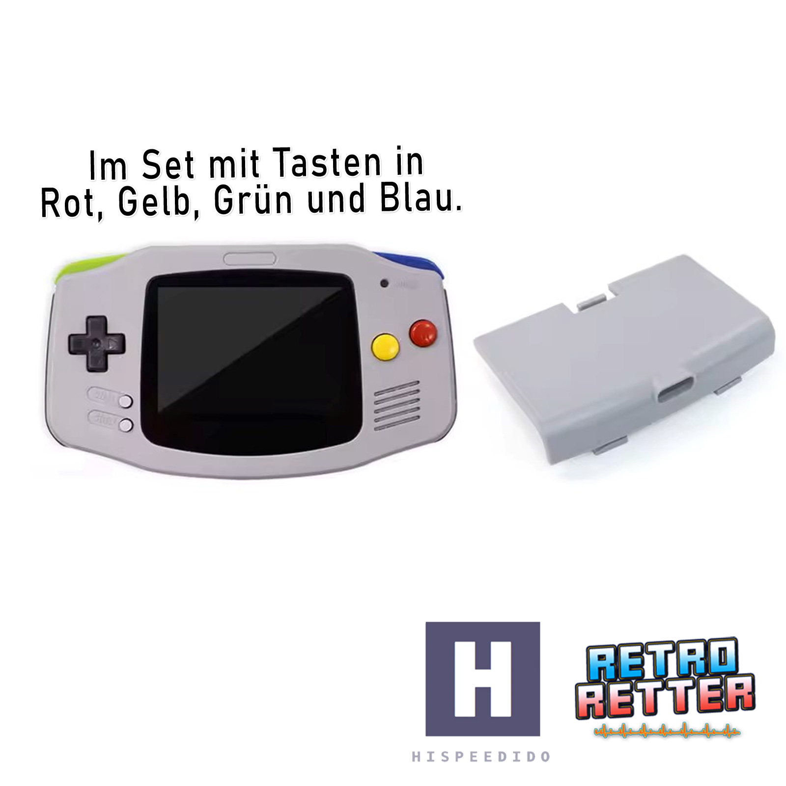HISPEEDIDO GBA Carcasa para IPS Display Set V5 Drop In Gameboy Advance - Imagen 8 de 23