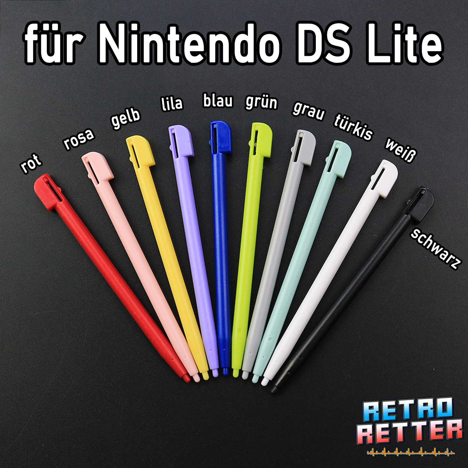 Lápiz táctil lápiz óptico Nintendo DS 2DS 3DS Wii U Touch New XL Lite NDSL - Imagen 20 de 24