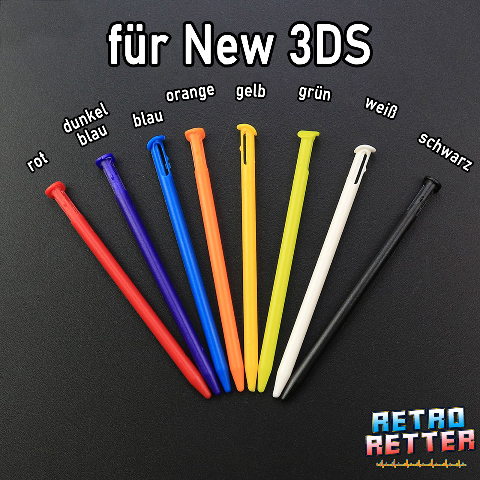 Lápiz táctil lápiz óptico Nintendo DS 2DS 3DS Wii U Touch New XL Lite NDSL - Imagen 8 de 24