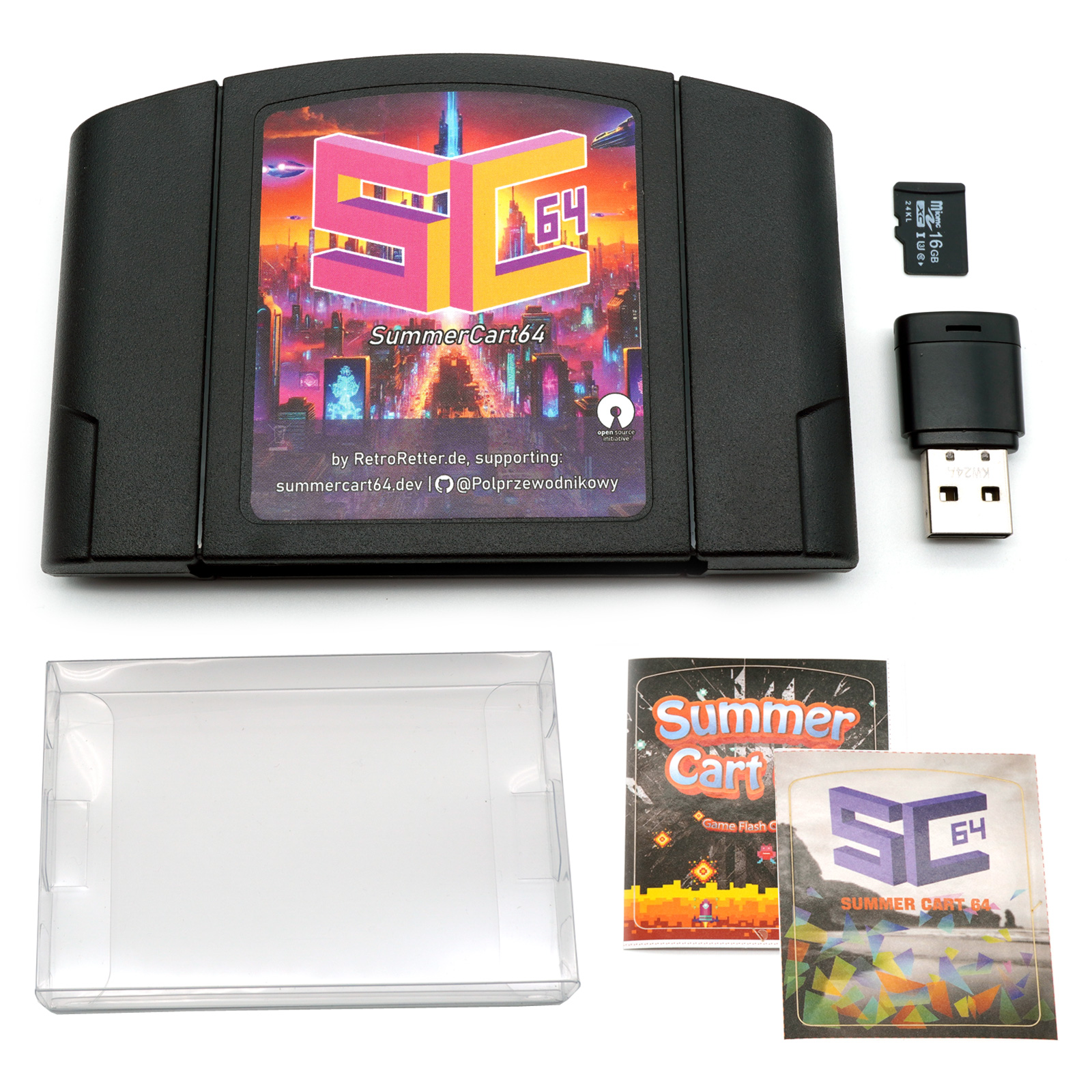 SummerCart64 V2.1 N64 Flashcart Ever Nintendo 64 DD Drive consola de juegos SC64 - Imagen 15 de 18