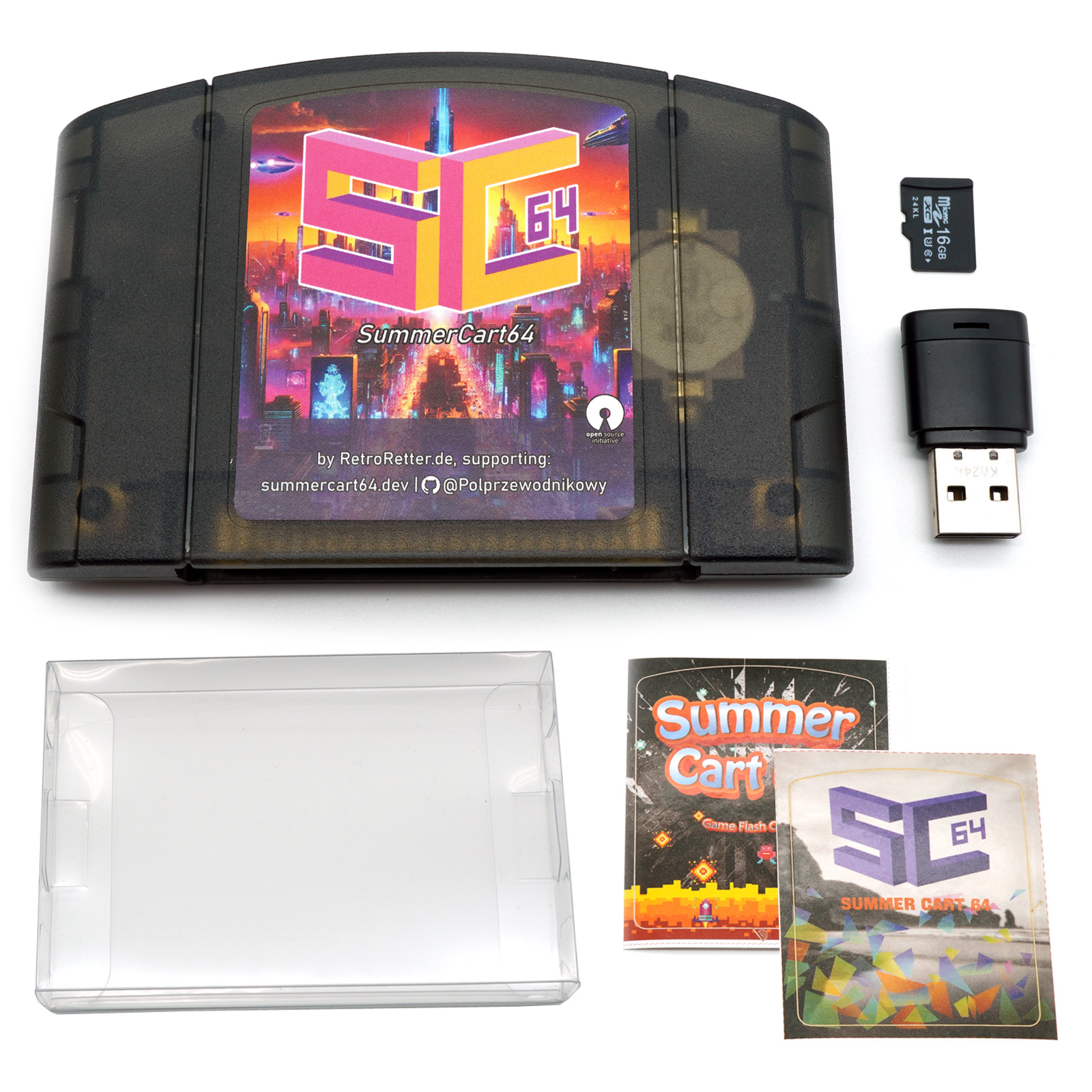 SummerCart64 V2.1 N64 Flashcart Ever Nintendo 64 DD Drive consola de juegos SC64 - Imagen 17 de 18