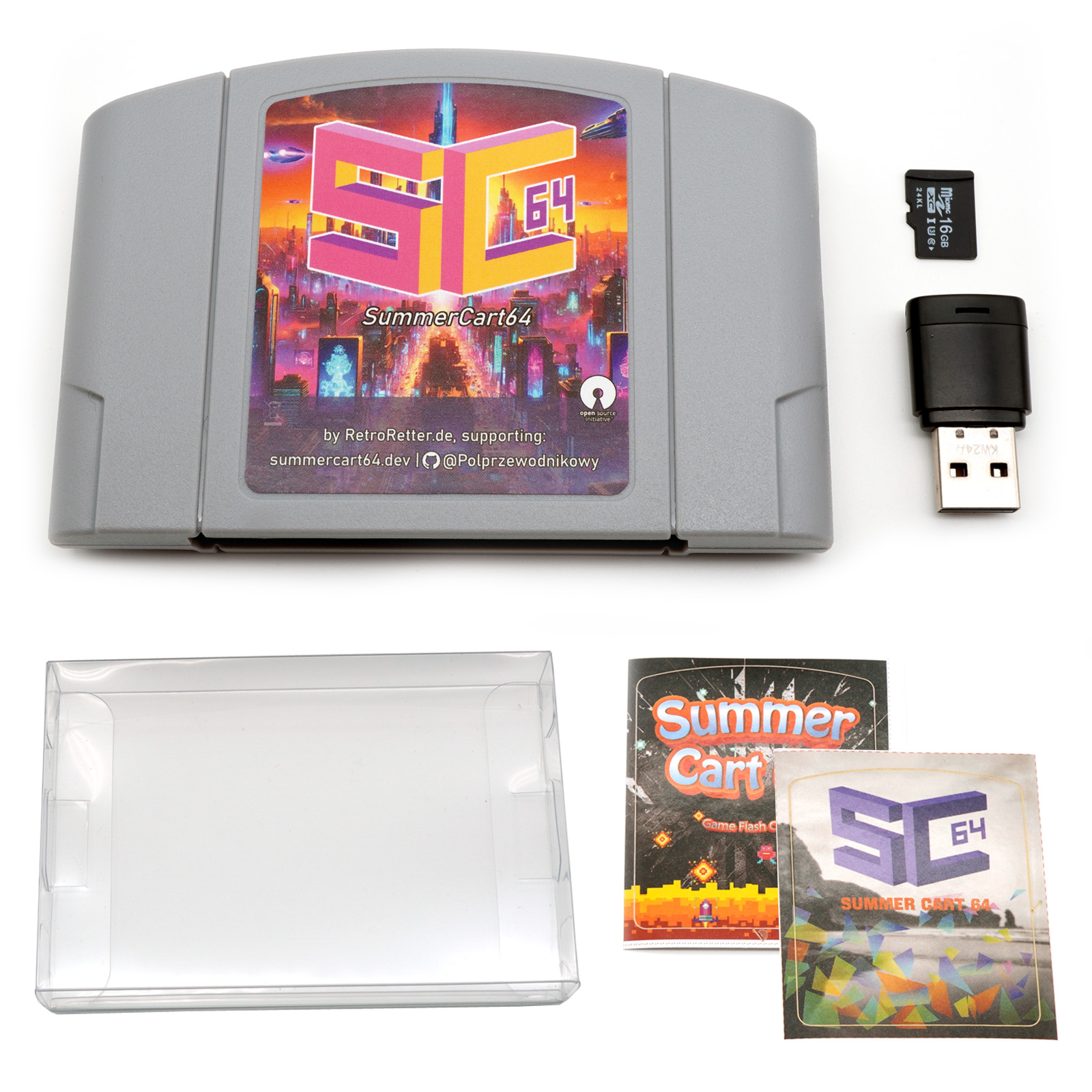 SummerCart64 V2.1 N64 Flashcart Ever Nintendo 64 DD Drive consola de juegos SC64 - Imagen 14 de 18