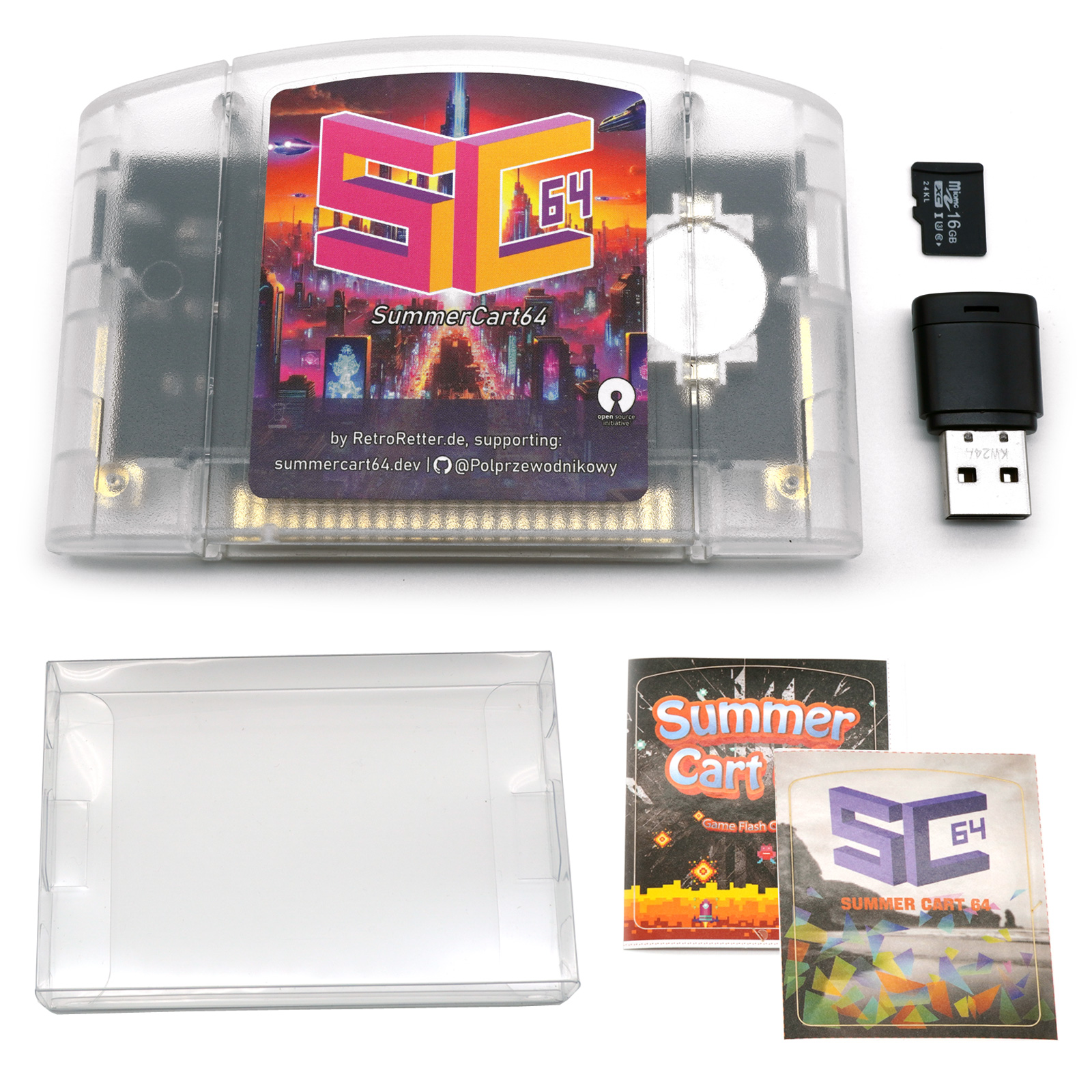 SummerCart64 V2.1 N64 Flashcart Ever Nintendo 64 DD Drive consola de juegos SC64 - Imagen 16 de 18