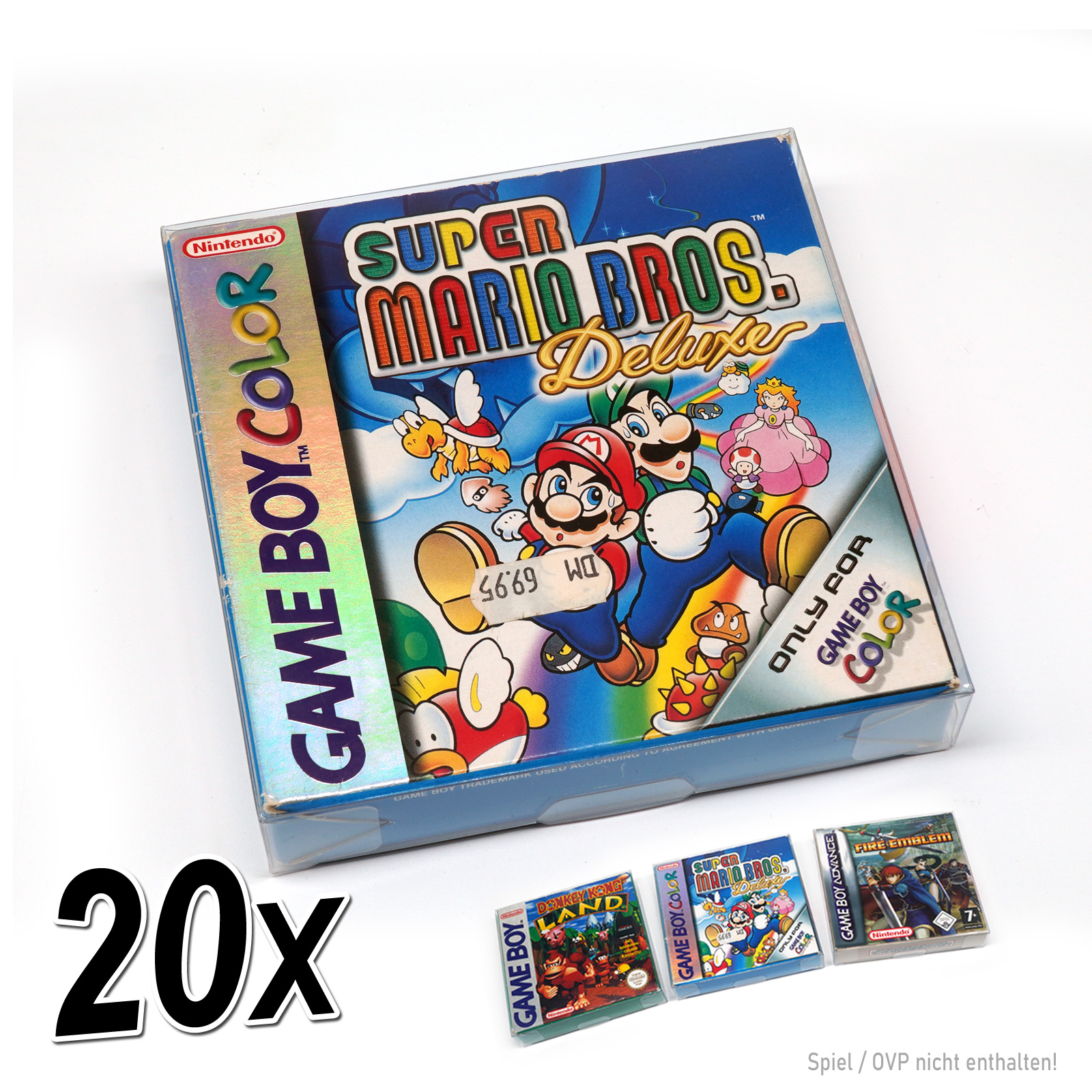 Fundas protectoras V2 GameBoy Classic Color Advance juegos embalaje original Game Boy GBC GBA 0,35 - Imagen 16 de 19