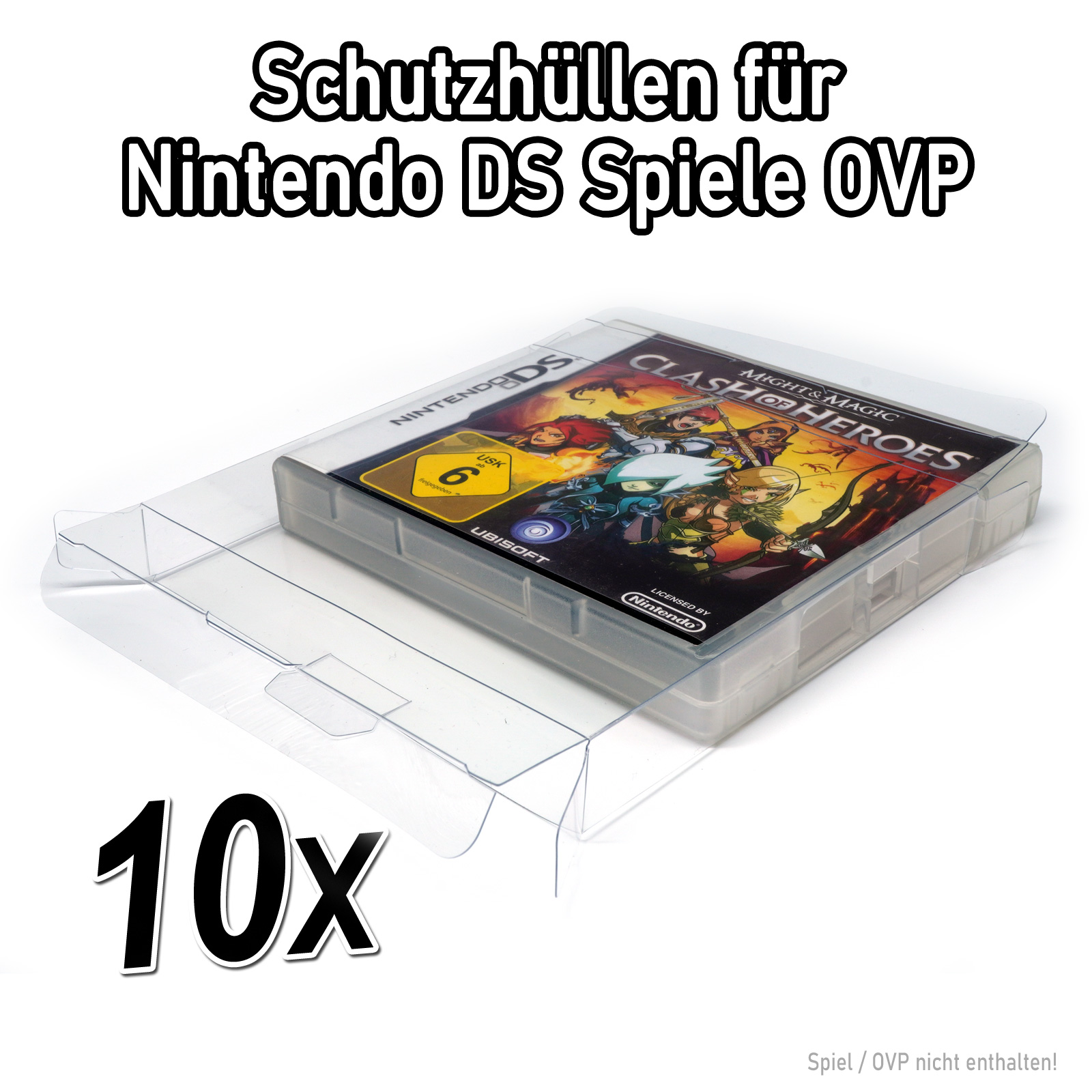 Schutzhüllen V2 Nintendo DS Spiele OVP 0,35 mm NDS Game Box Protector Case PET - Bild 14 von 18
