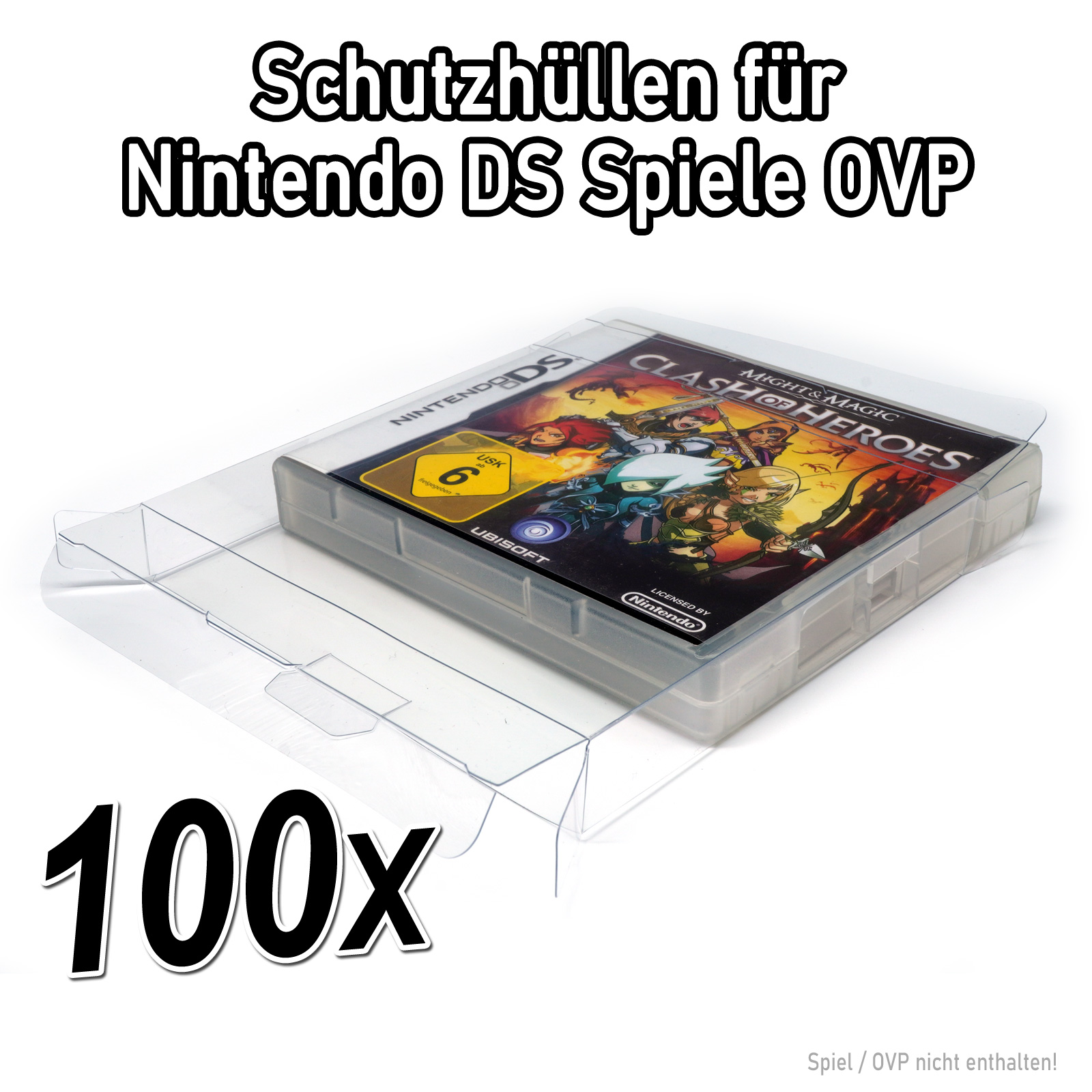 Schutzhüllen V2 Nintendo DS Spiele OVP 0,35 mm NDS Game Box Protector Case PET - Bild 17 von 18