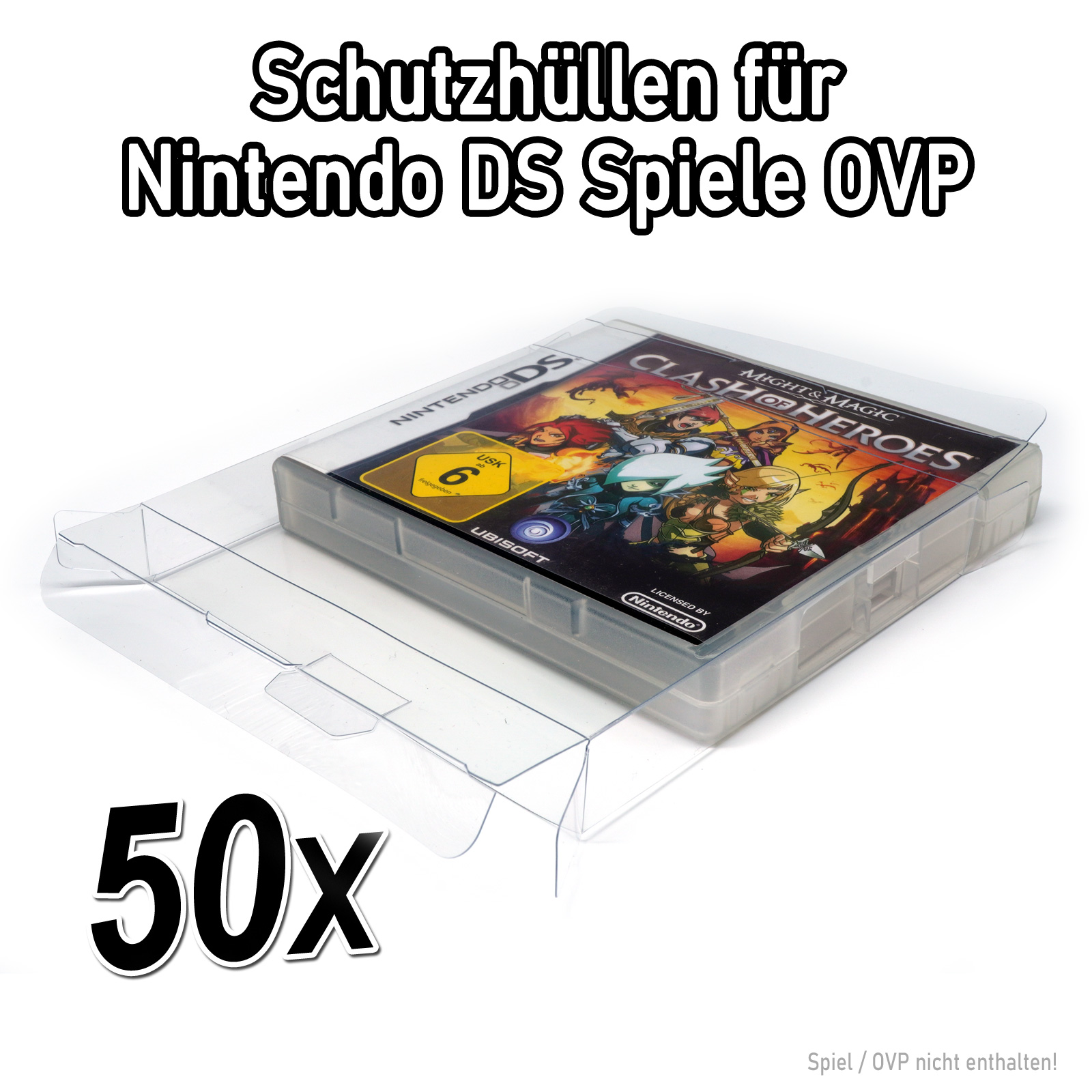 Schutzhüllen V2 Nintendo DS Spiele OVP 0,35 mm NDS Game Box Protector Case PET - Bild 16 von 18