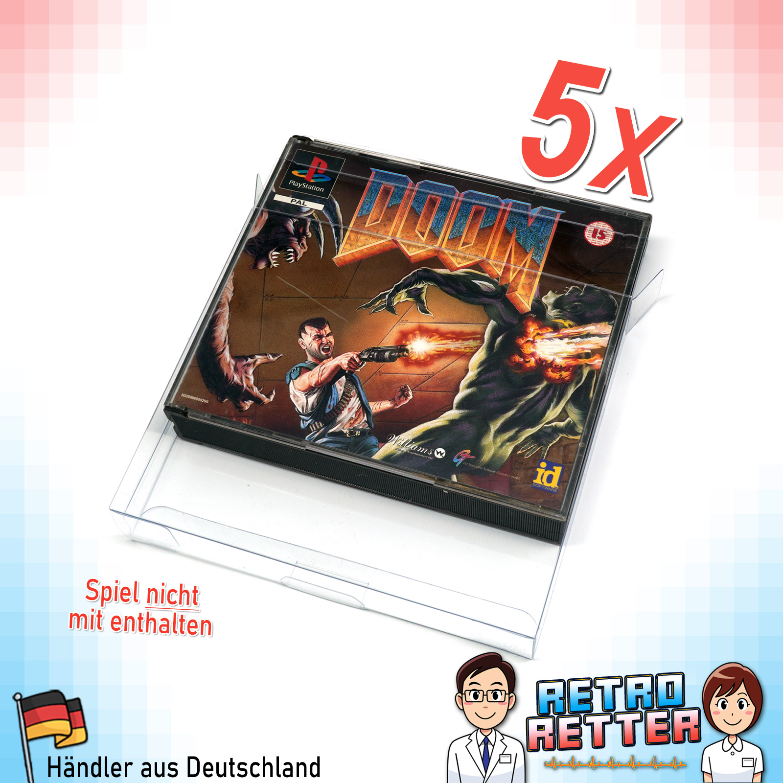 Schutzhüllen PS1 Doppel / Multi CD OVP V2 PlayStation 1 0,35 Protectors Laschen - Bild 13 von 18