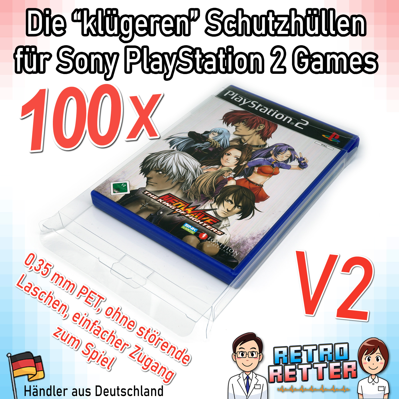 Fundas protectoras PlayStation 2 V2 PS2 juegos embalaje original 0,35 mm Fat Slim Sony Game DVD funda - Imagen 14 de 15