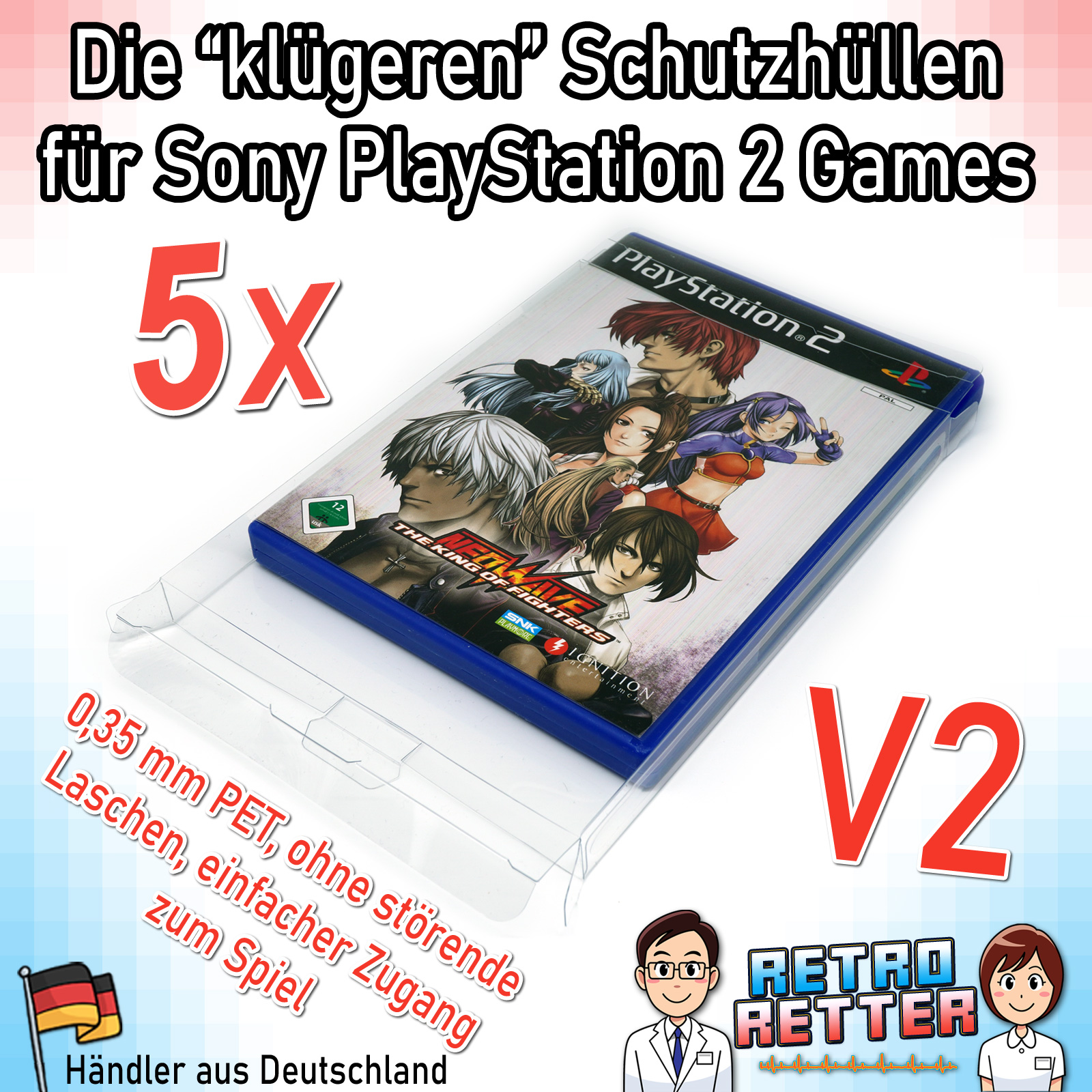 Fundas protectoras PlayStation 2 V2 PS2 juegos embalaje original 0,35 mm Fat Slim Sony Game DVD funda - Imagen 10 de 15