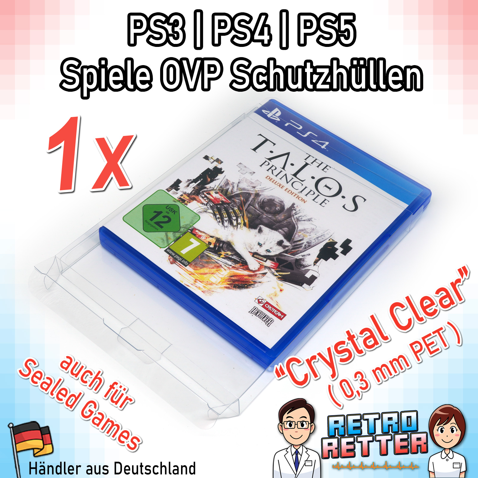 Sony PS3/PS4/PS5 #CrystalClear Spiele Schutzhüllen - OVP Game Box 0,3 mm - Bild 11 von 17