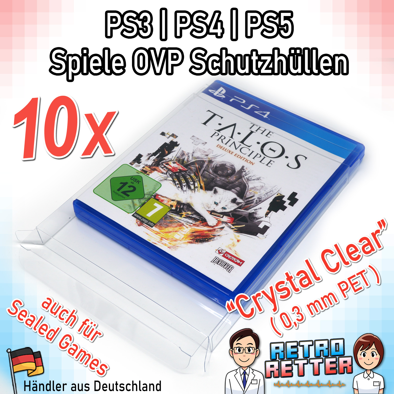 Sony PS3/PS4/PS5 #CrystalClear Spiele Schutzhüllen - OVP Game Box 0,3 mm - Bild 13 von 17