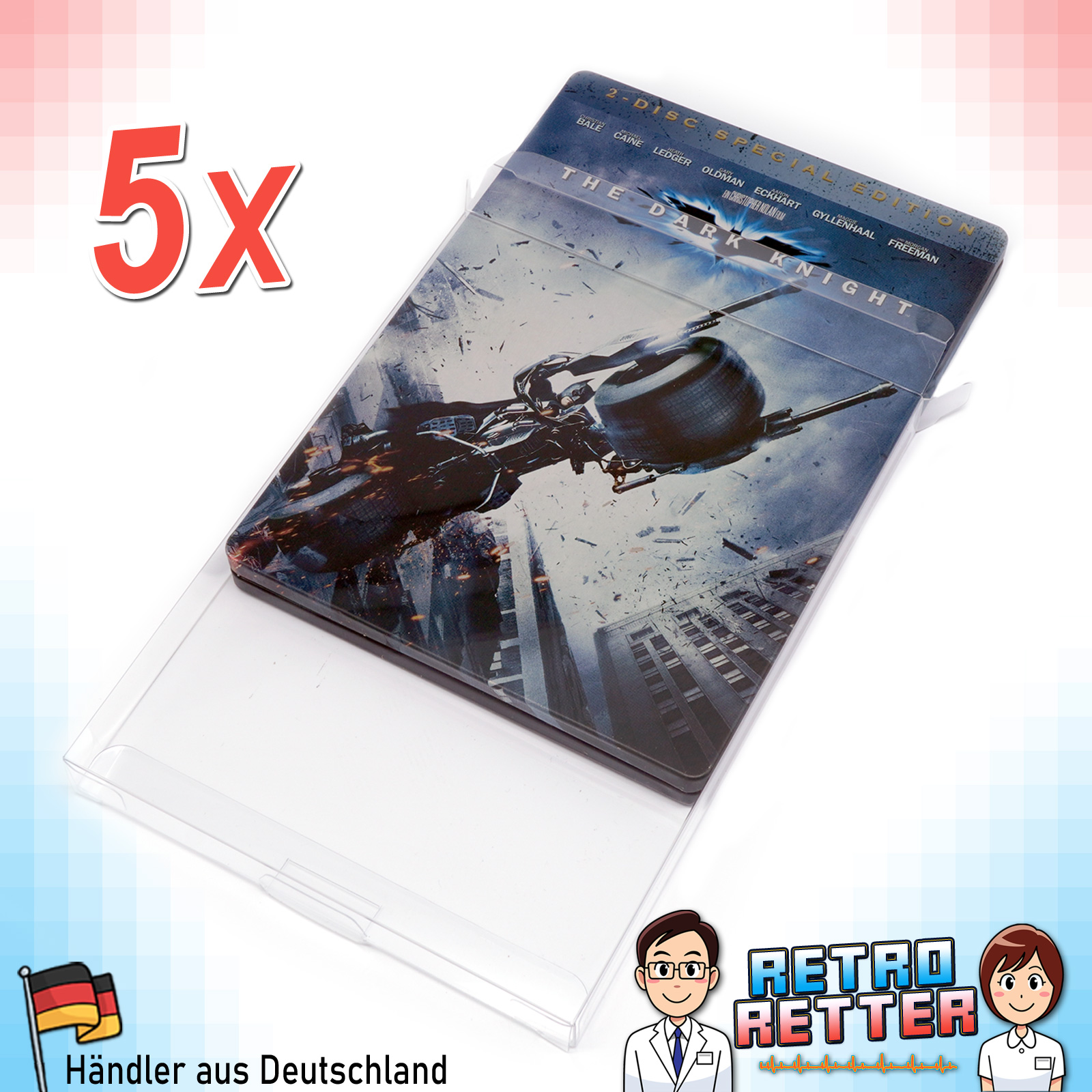 Housses de protection DVD Steelbook V2 film 0,35 protecteurs sac housses étagère support - Photo 12/17