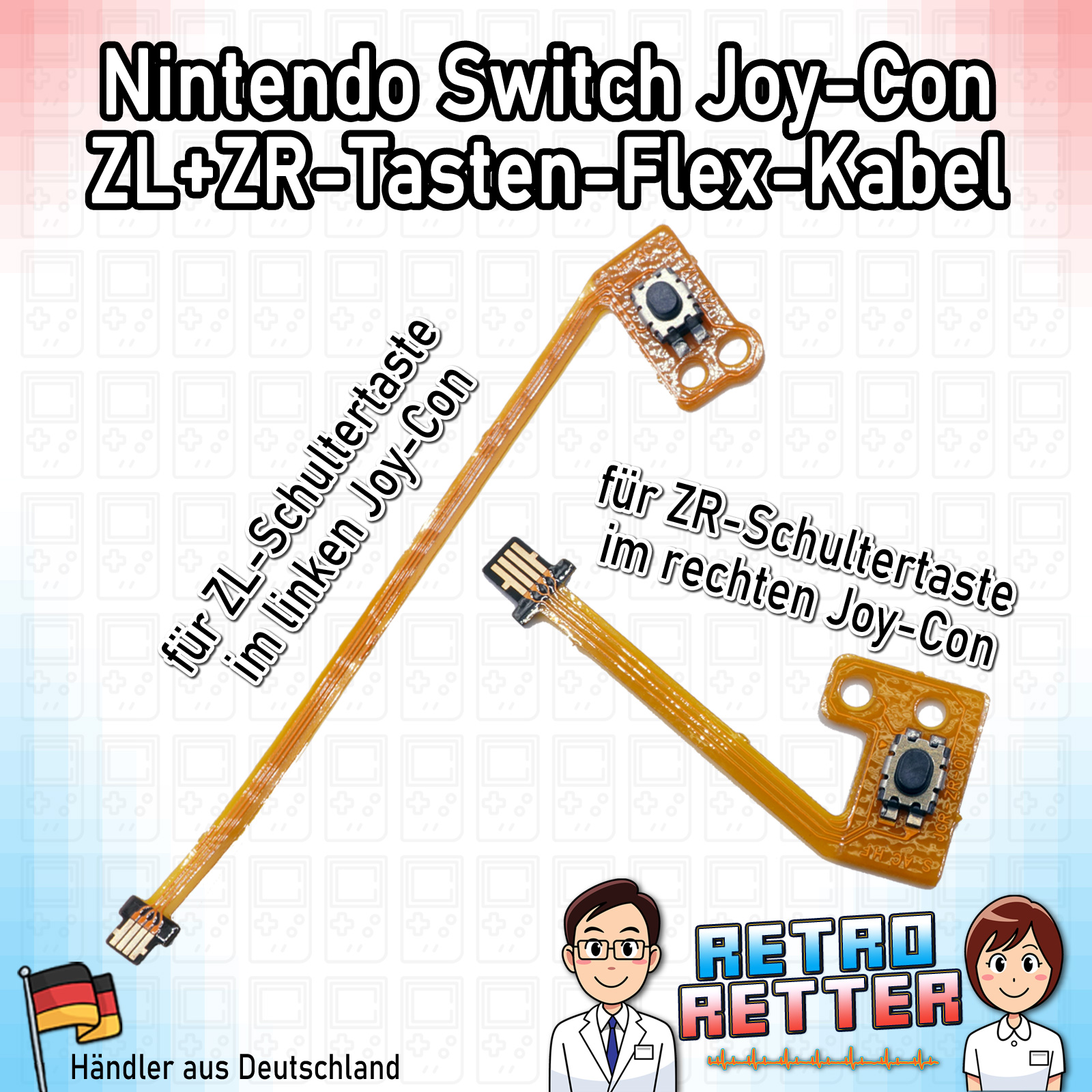 Switch Joy-Con Flex-Kabel + Trigger - SL|SR|ZL|ZR|L|R - Links Rechts Controller - Bild 9 von 11