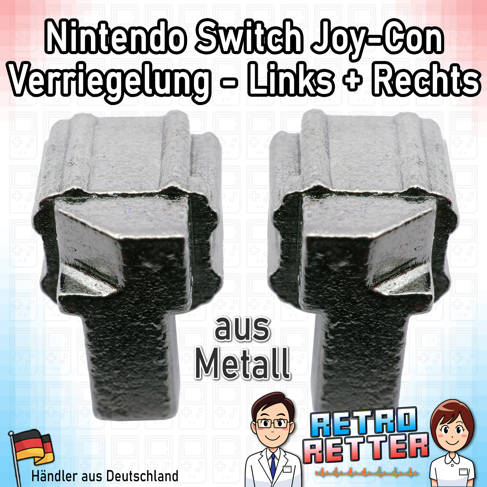 Bloqueo izquierdo y derecho para Nintendo Joy-Con - metal - cierre fusible - Imagen 5 de 5