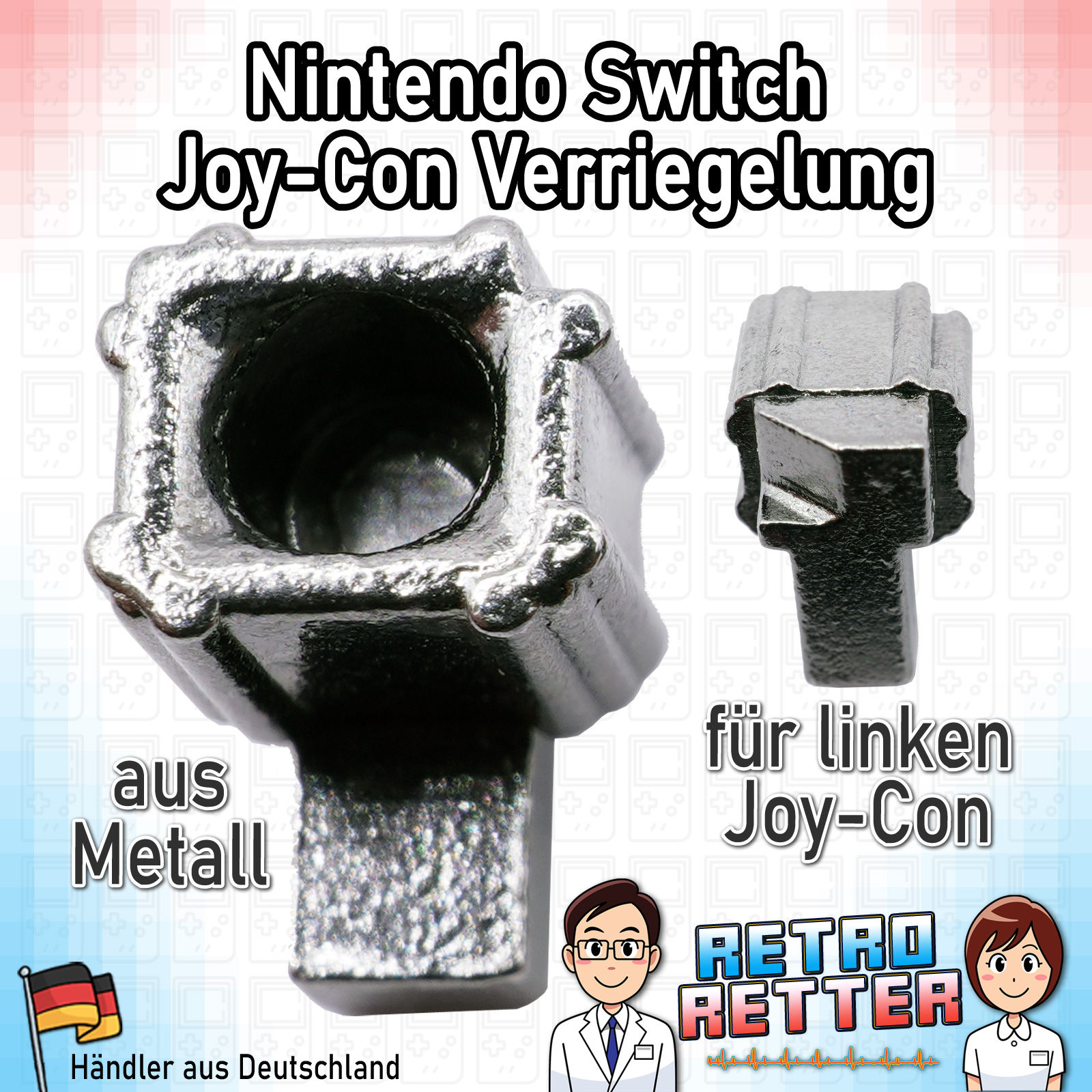 Bloqueo izquierdo y derecho para Nintendo Joy-Con - metal - cierre fusible - Imagen 3 de 5