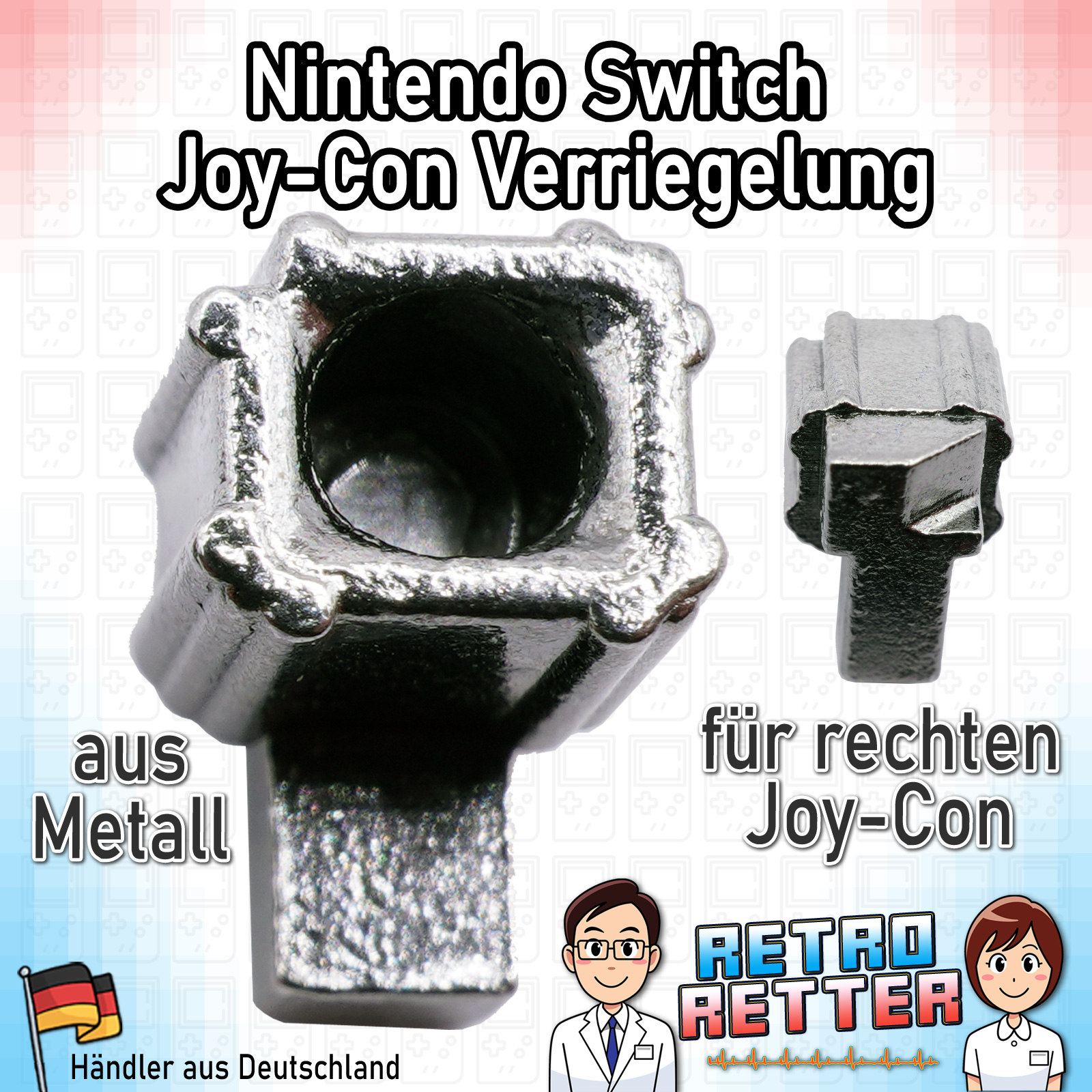 Bloqueo izquierdo y derecho para Nintendo Joy-Con - metal - cierre fusible - Imagen 4 de 5